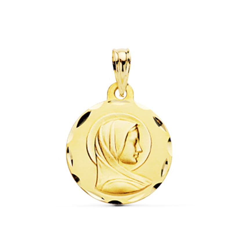 18K Medal Maria Francesa 16 Mm