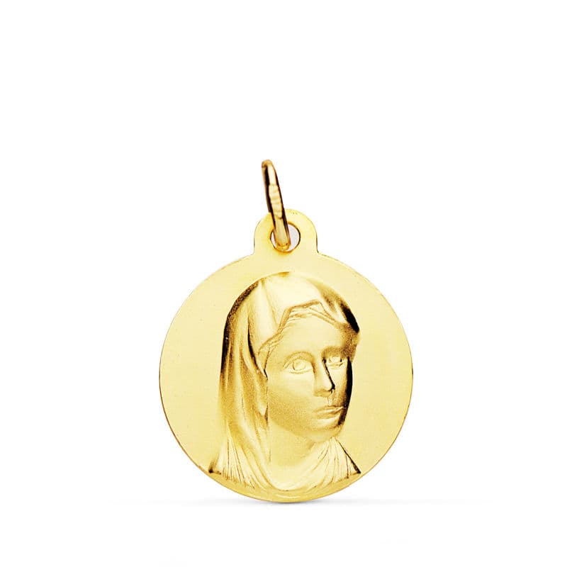 18K Medal Maria Francesa 16 Mm