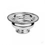 Caviarera con pie modelo Impero de plata de ley 925 con cuenco de cristal