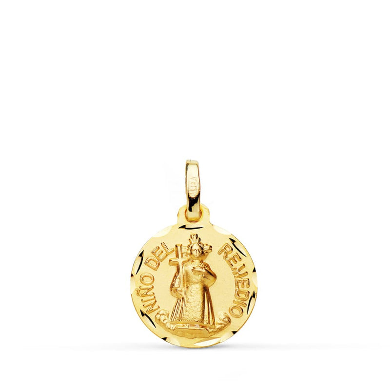 18K Carved Child of the Remedy Medal 14 mm
