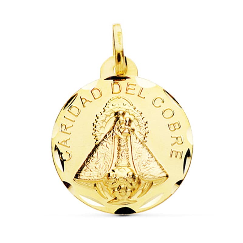 18K Virgen Caridad Del Cobre 24 mm