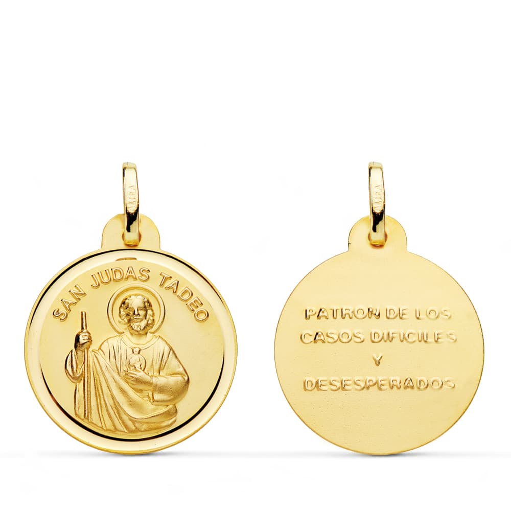 18K Medal Saint Jude Thaddeus Bezel 20 mm
