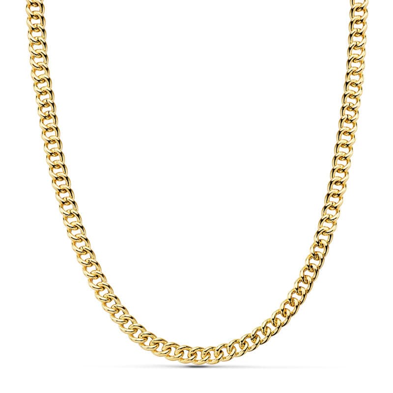18K Hollow Bearded Chain 50 cm 5.5 mm
