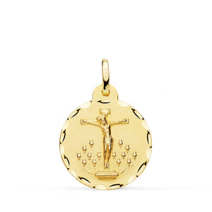 18K Medalla Cristo De La Laguna 20 mm