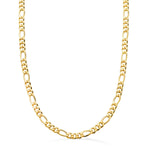 18K Cadena Oro Amarillo Hueca Eslabon Tipo Cartier Ancho 4.5 mm Largo 60 cm