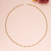 18K Cadena Oro Amarillo Hueca Eslabon Tipo Cartier Ancho 4.5 mm Largo 60 cm