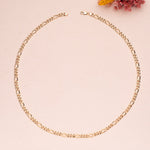 18K Yellow Gold Hollow Cartier Link Chain Width 5.5 mm Length 60 cm