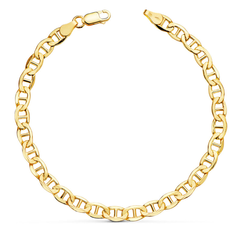 18K Yellow Gold Hollow Anchor Bracelet Width: 5 mm Length: 20 cm