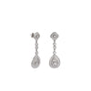 Bridal Earrings Drop Design with Zirconia