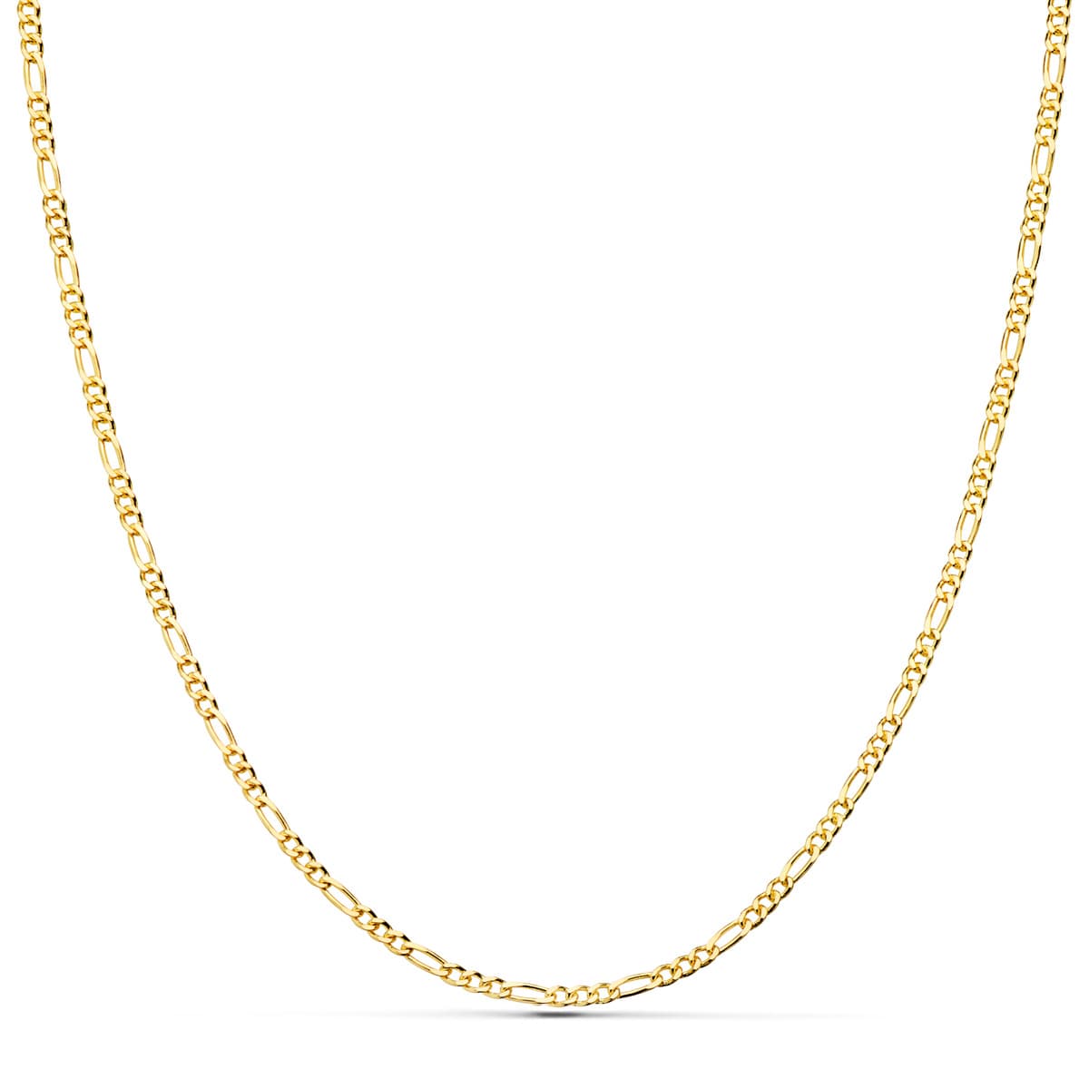 18K Solid Yellow Gold Chain Cartier 2 mm 50 cm