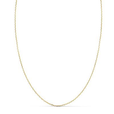 18K Solid Forced Chain Length 60 cm Width 1 mm