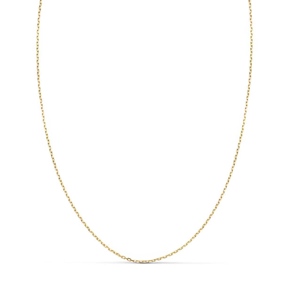18K Solid Chain Forced Length 50 cm Width 1 mm