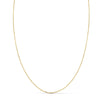 18K Cadena Maciza  Forzada Largo 50 cm Ancho 1 mm