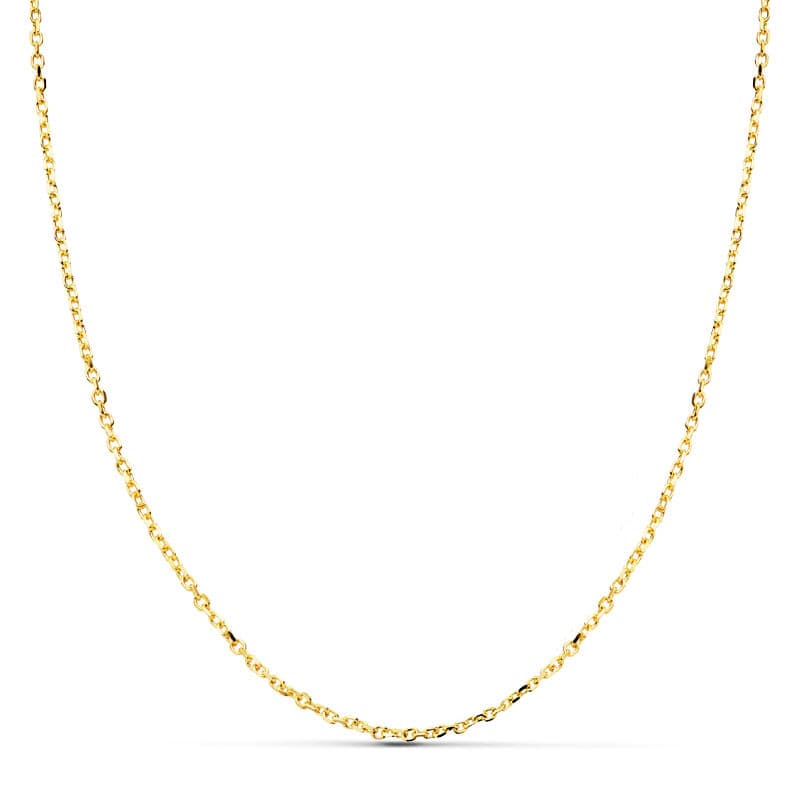 18K Solid Forced Chain 50 cm Width 1.2 mm