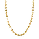 18K Yellow Gold Hollow Rope Chain Width: 8x6mm. Length: 60 cm
