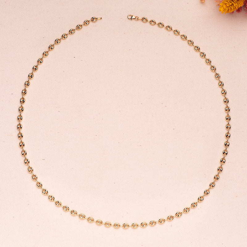 18K Yellow Gold Hollow Rope Chain Width: 6.5x5mm. Length: 60 cm