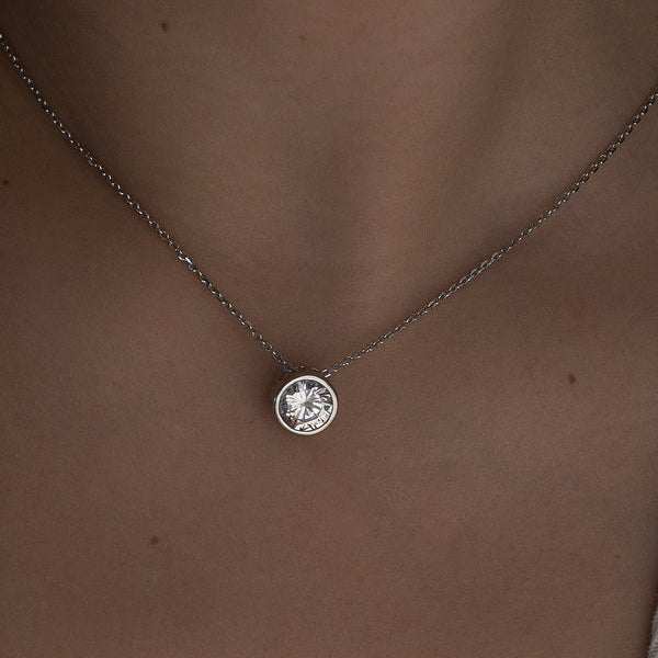 Small Silver Pendants Round Design