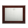 Placa conmemorativa con escudo sobre base de madera con estuche