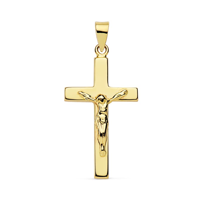 18K Christ Cross. 23x12 mm