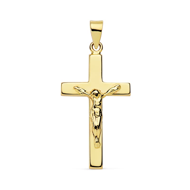 18K Cross Christ. 23x12mm