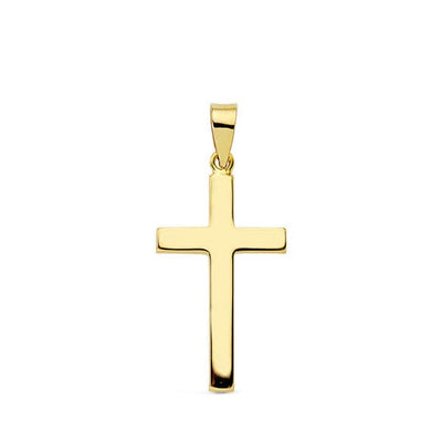18K Cruz Lisa Palo Rectangular. 23x12 mm