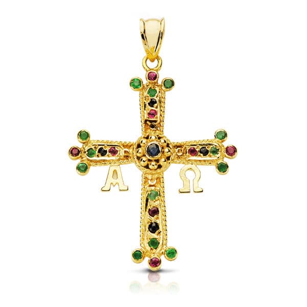 18K Medium Covadonga Cross 33x27 mm
