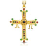 18K Large Covadonga Cross 40x34 mm