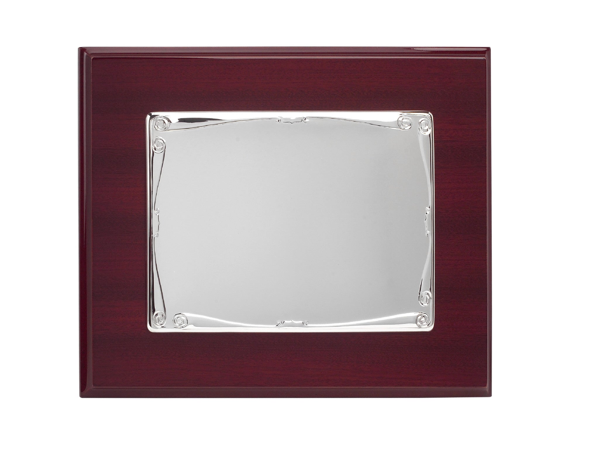 Placa conmemorativa Brillo Sofía sobre base de madera