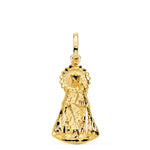 18K Silueta Virgen De Los Desamparados 23x13 mm