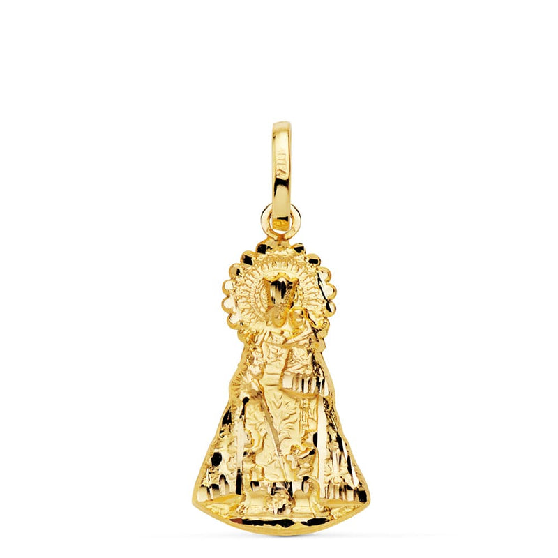18K Silueta Virgen De Los Desamparados 23x13 mm