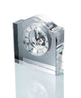 Reloj de sobremesa de cristal con maquinaria esqueleto