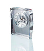 Reloj de sobremesa de cristal con maquinaria esqueleto