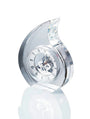 Reloj de sobremesa de cristal en forma de lágrima con maquinaria esqueleto