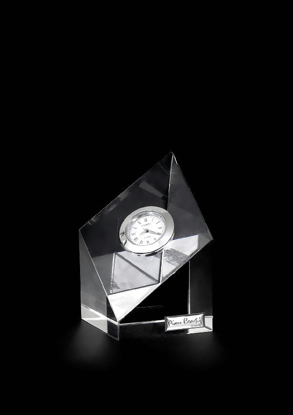 Reloj de sobremesa Pierre Cardin de cristal