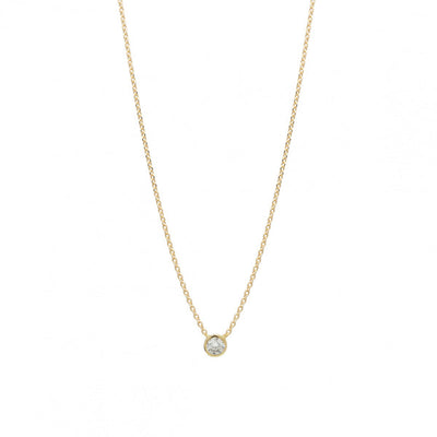 Small Pendants Gold Plated Silver Zirconia Detail