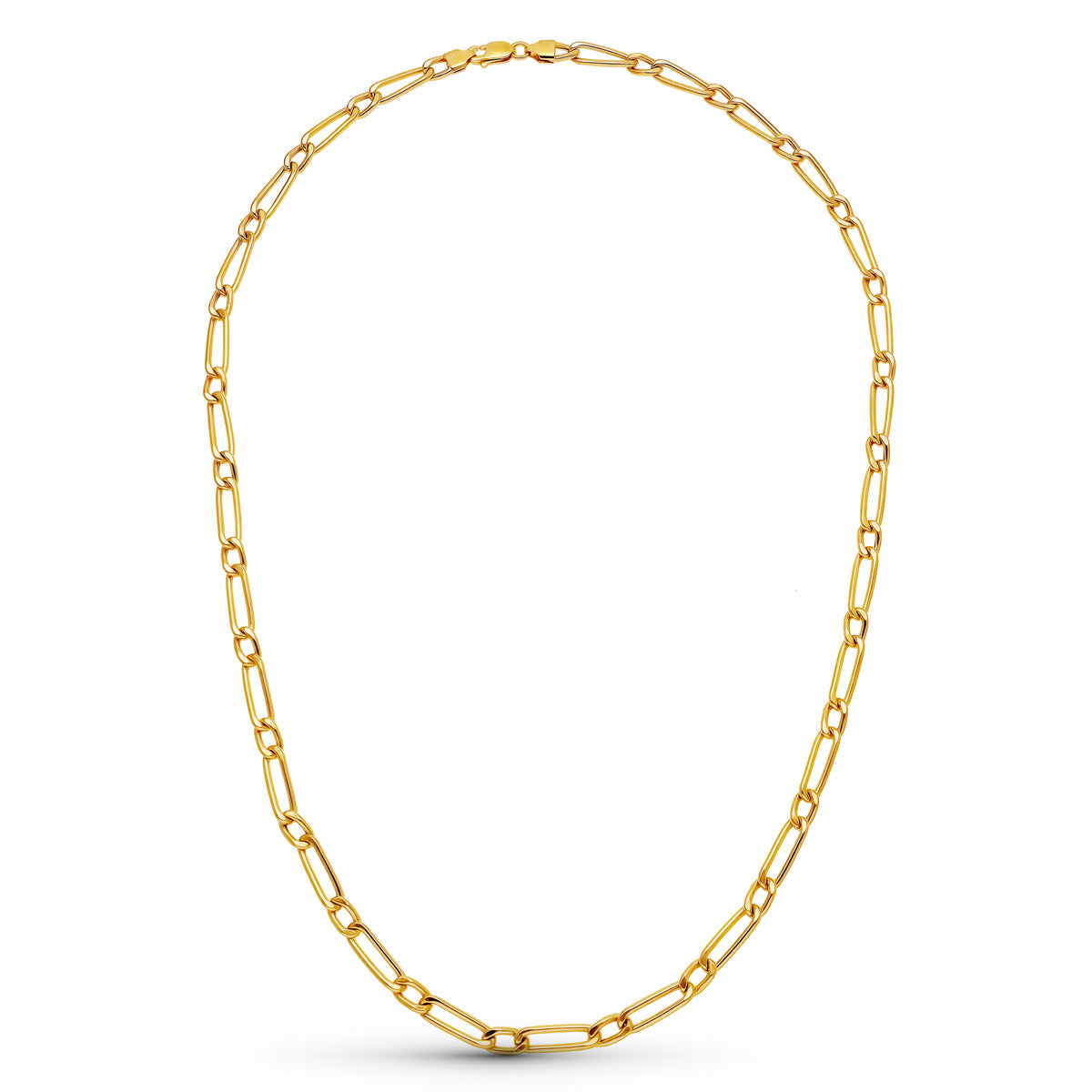 18K Yellow Gold Hollow Cartier Chain 50 cm 4.5 mm