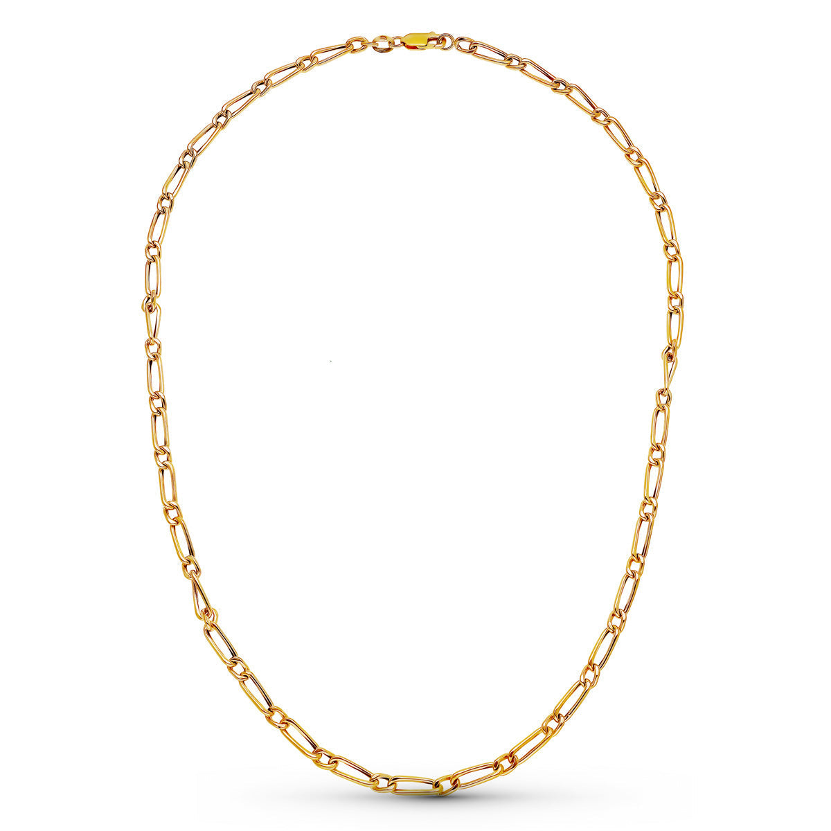 18K Yellow Gold Hollow Cartier Chain 50 cm 4 mm