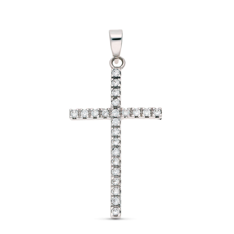18K Cruz Circonitas 31x17 mm