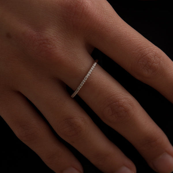 Fine Silver Rings with Zirconia Design