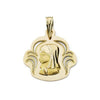 18K Openwork Virgin Girl Medal 19x17 mm