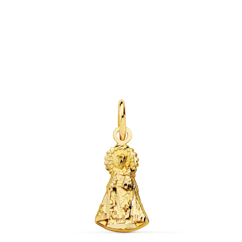18K Silueta Virgen Desamparados 15x8 mm