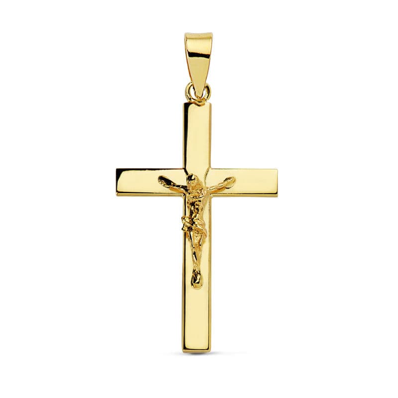 18K Cross With Christ 25x16x3 mm