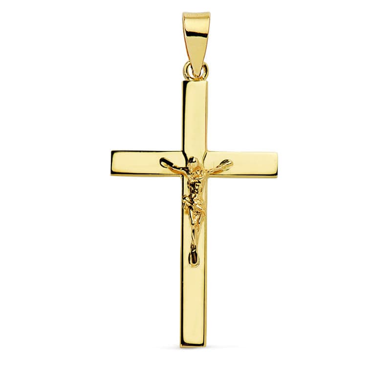 18K Cross With Christ 29x18x3 mm
