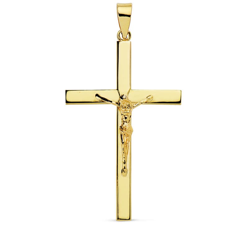 18K Cross With Christ 35x22x3 mm