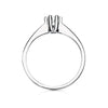 18K White Gold Brilliant Cut Diamond Solitaire 0.200 Qts. Si-H