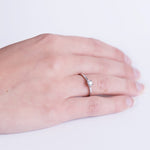 18K Solitario Diamante Talla Brillante Oro Blanco 0.150 Qts. Si-H