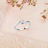 18K White Gold Brilliant Cut Diamond Solitaire 0.150 Cts. Si-H