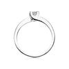 18K White Gold Brilliant Cut Diamond Solitaire 0.200 Qts. Si-H