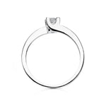 18K White Gold Brilliant Cut Diamond Solitaire 0.200 Qts. Si-H