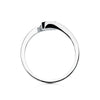 18K White Gold Brilliant Cut Diamond Solitaire 0.200 Qts. Si-H